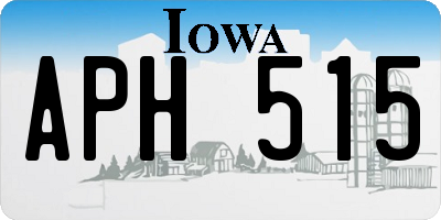 IA license plate APH515