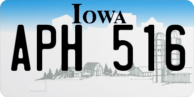 IA license plate APH516