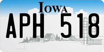 IA license plate APH518