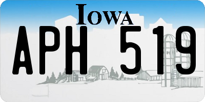 IA license plate APH519