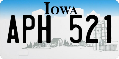 IA license plate APH521