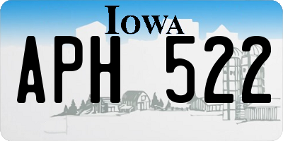 IA license plate APH522