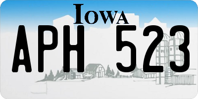 IA license plate APH523