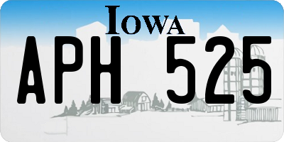 IA license plate APH525