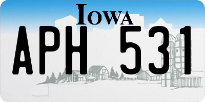 IA license plate APH531