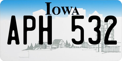 IA license plate APH532