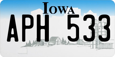 IA license plate APH533