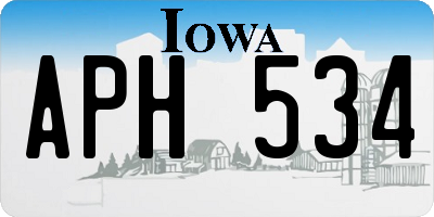 IA license plate APH534