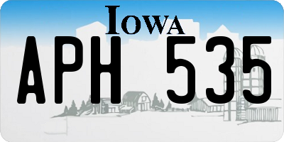 IA license plate APH535