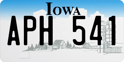 IA license plate APH541
