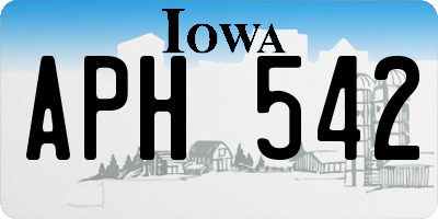 IA license plate APH542