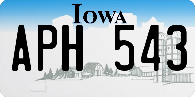 IA license plate APH543