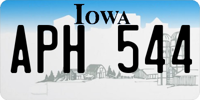 IA license plate APH544
