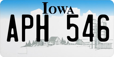 IA license plate APH546