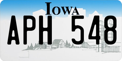 IA license plate APH548