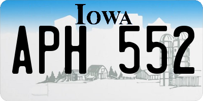 IA license plate APH552