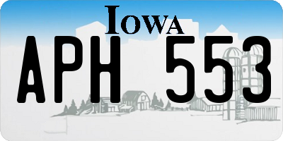 IA license plate APH553
