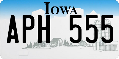 IA license plate APH555