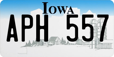 IA license plate APH557