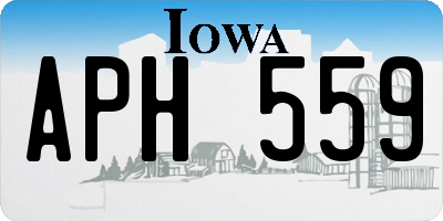 IA license plate APH559