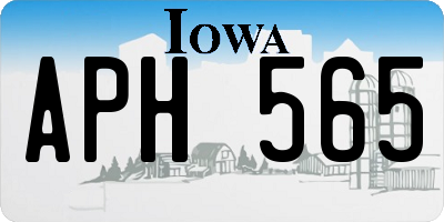 IA license plate APH565