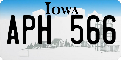 IA license plate APH566