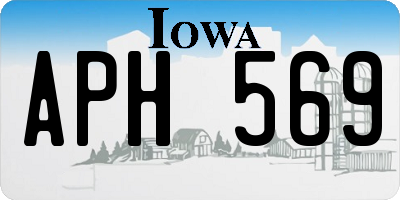 IA license plate APH569