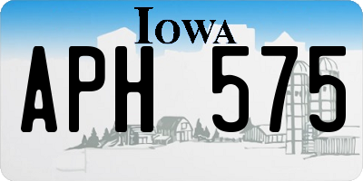 IA license plate APH575