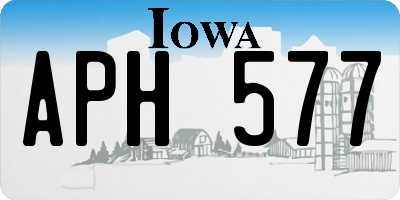 IA license plate APH577