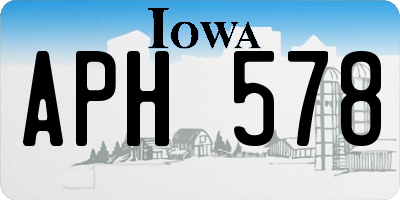 IA license plate APH578