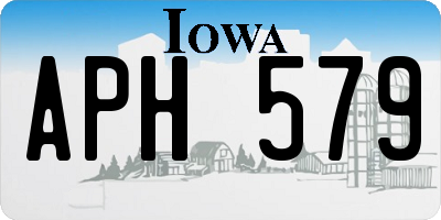 IA license plate APH579