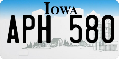 IA license plate APH580