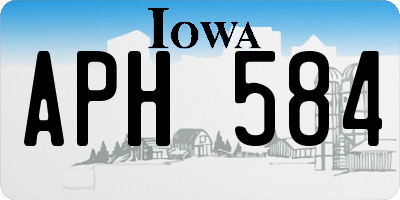 IA license plate APH584