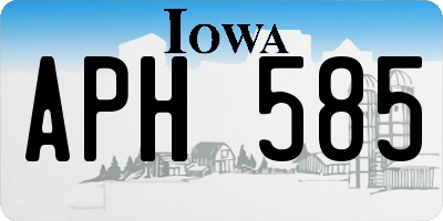 IA license plate APH585