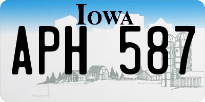 IA license plate APH587