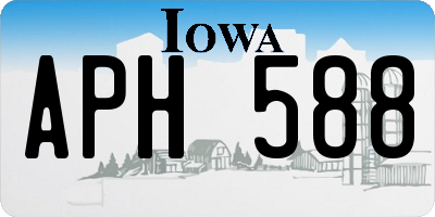 IA license plate APH588