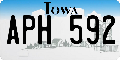 IA license plate APH592