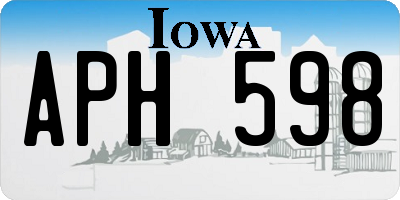 IA license plate APH598