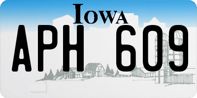 IA license plate APH609