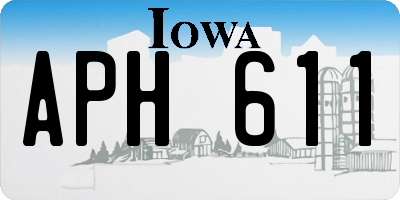 IA license plate APH611
