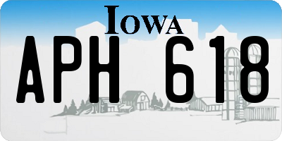 IA license plate APH618