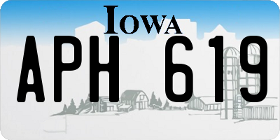 IA license plate APH619
