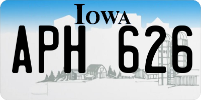 IA license plate APH626