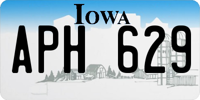 IA license plate APH629