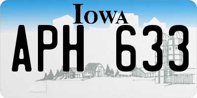 IA license plate APH633