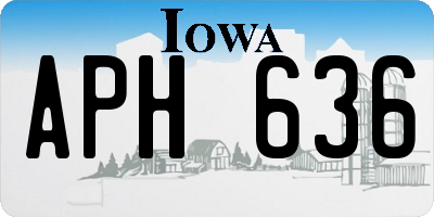 IA license plate APH636
