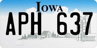IA license plate APH637