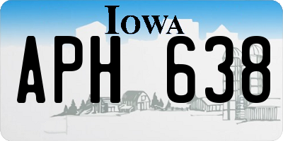IA license plate APH638