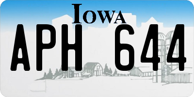 IA license plate APH644