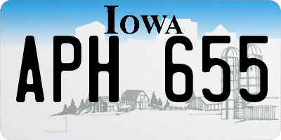 IA license plate APH655